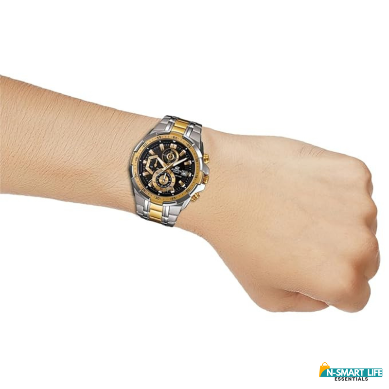 EDI_FICE X9-11003-11P Silver Golden Watch.