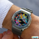 EDI_FICE-110122-11P CASI_OK Silver Green Watch.