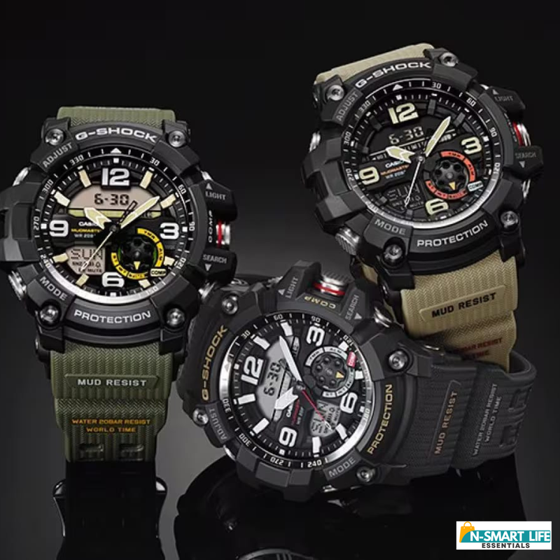 EDI_FICE-110121-11P Mud Master Black Analog-Digital Watch.