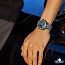 C 1A2110212 Edifice WR-110 Silver Black