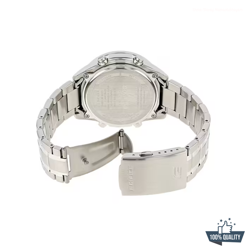 ED-1A2110 Edifice Stainless Steal Black Dial.