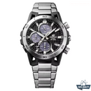 C 1A2110212 Edifice WR-110 Silver Black