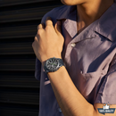 C 1A2110212 Edifice WR-110 Silver Black