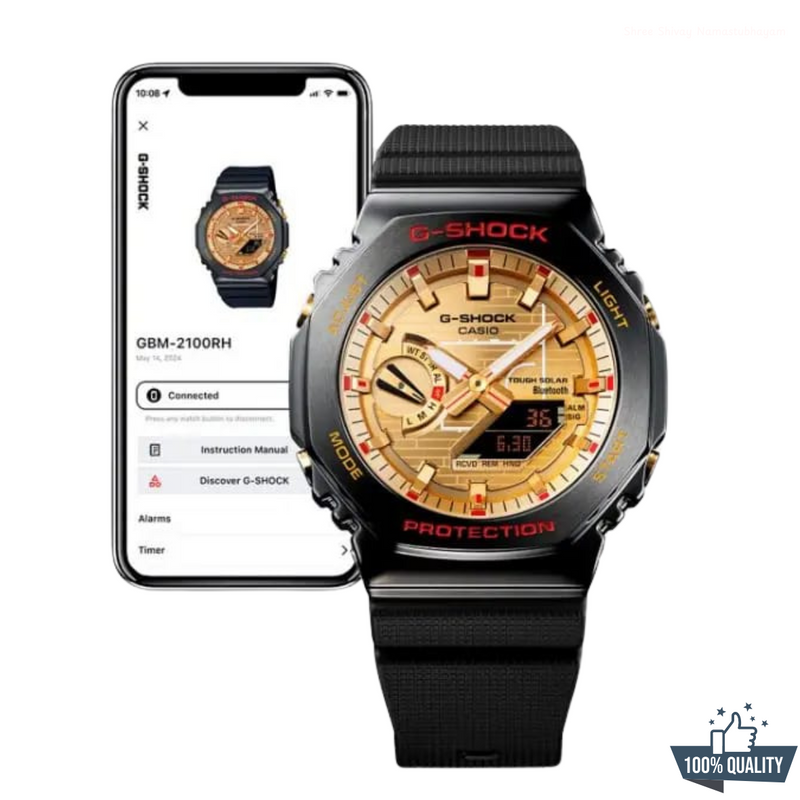 G -210012 Premium Black Golden Watch.