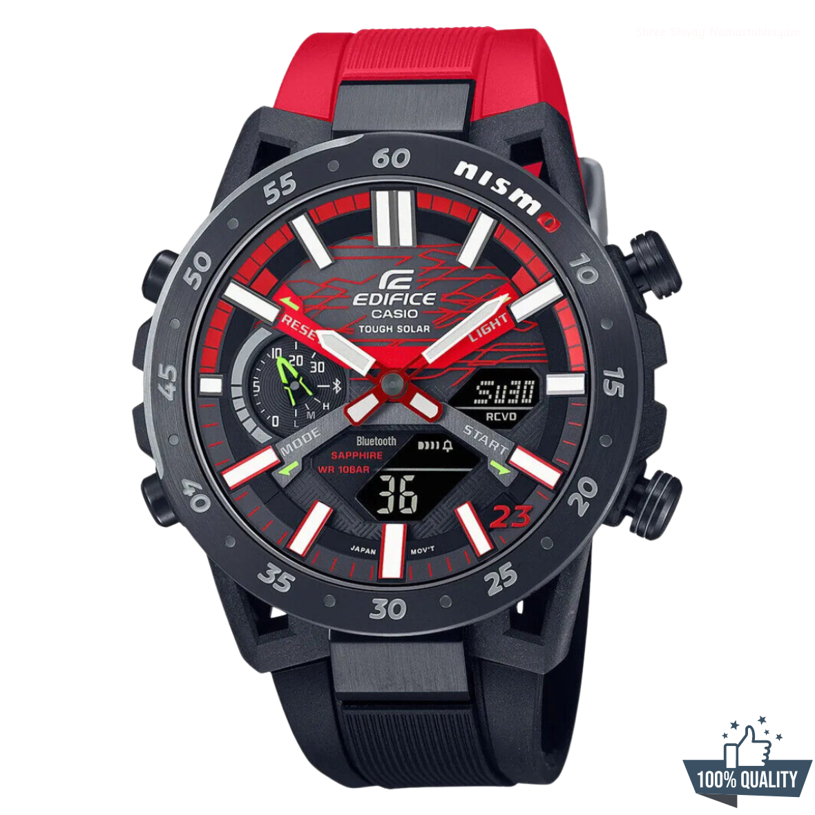 ECB-T21100 Edifice SOS Red Honda Watch