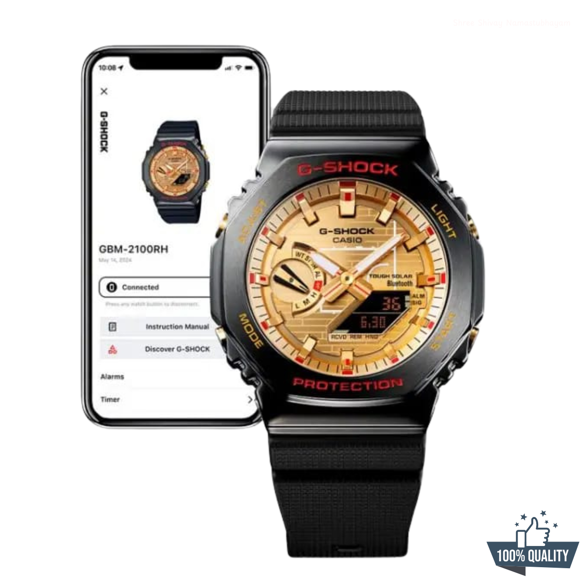 G-210012 Premium Black Golden Watch - Image 5