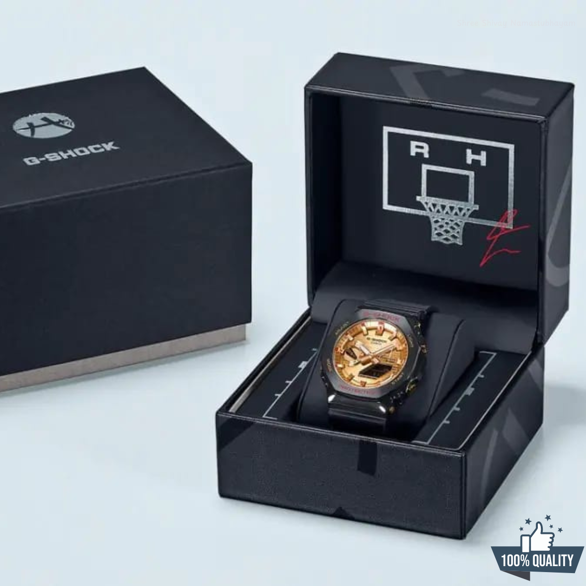 G-210012 Premium Black Golden Watch - Image 8